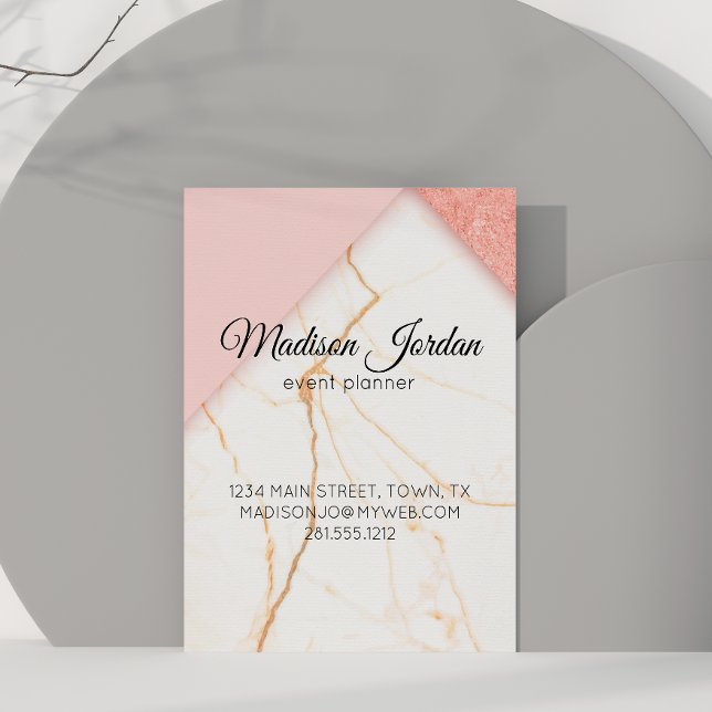 Magnética Marble Moderna, Rosa e Dourada (Criador carregado)