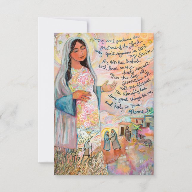 Magnificat Prayer Card, Círculo de Maria (Frente)