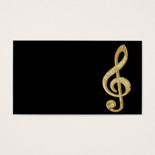 Magnífico bar de ouro brilhante treble clef