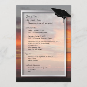 Magnífico Convite para Reunião da Classe Sunrise