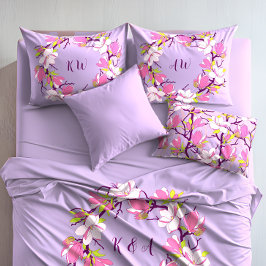 Magnólia Blooming - Par Personalizado de Pillowcas
