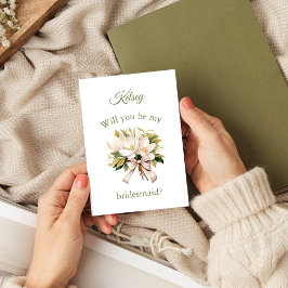 Magnolia Buquê | Cartão de Proposta Bridesmaid