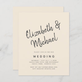 Magnolia Cream Modern Wedn Typografia