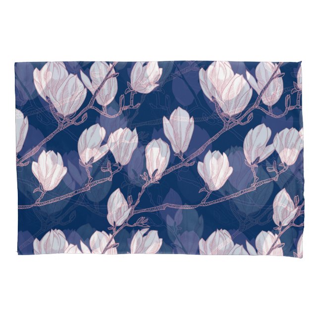 Magnolia Elegance: Bloom Marinho (Frente)