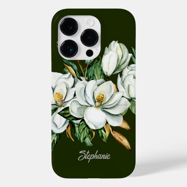 Magnólia Elegante Personalizada para Damas de Honr (Verso)