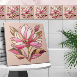 Magnolia Flower Mosaico Azulejo cerâmico