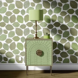 Magnolia Leaf Olive Sage Green White