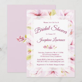 Magnolia Primavera Convites de chá de panela Flora