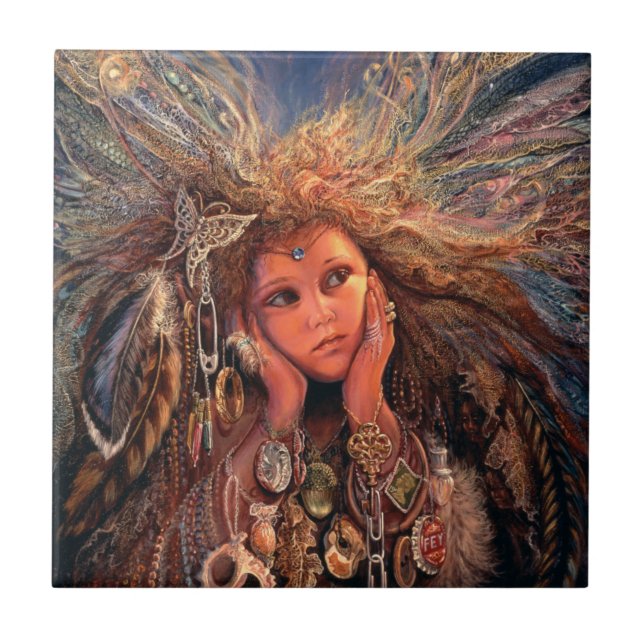 Magpie Fada 6x6 Azulejo cerâmico (Frente)