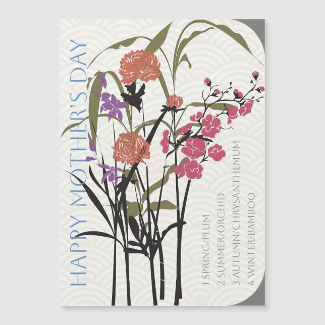 Mah Jongg Flor Dia da Mãe (Frente)