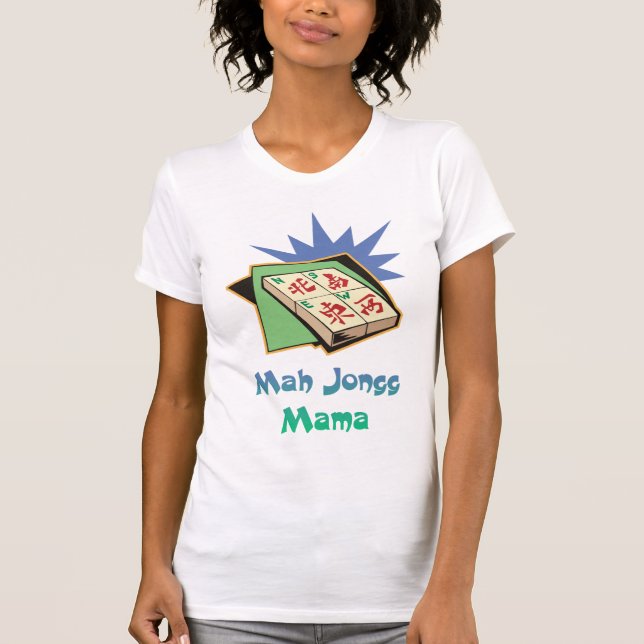 Mah Jongg Mama Camisetas (Frente)