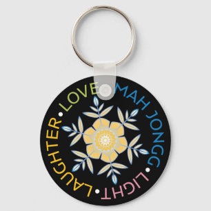 Mah Jongg Snowflakes Chaveiro