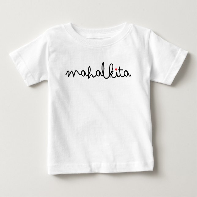 Mahal Kita em Black Lettering Baby T-Shirt (Frente)
