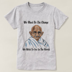 Mahatma Gandhi Citação! T-Shirt feminino