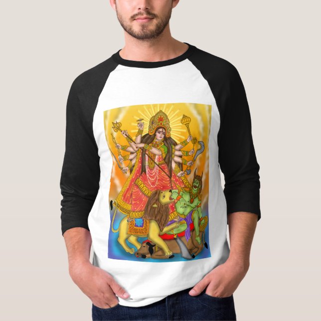 Mahishasur Mardini Durga T-Shirt (Frente)