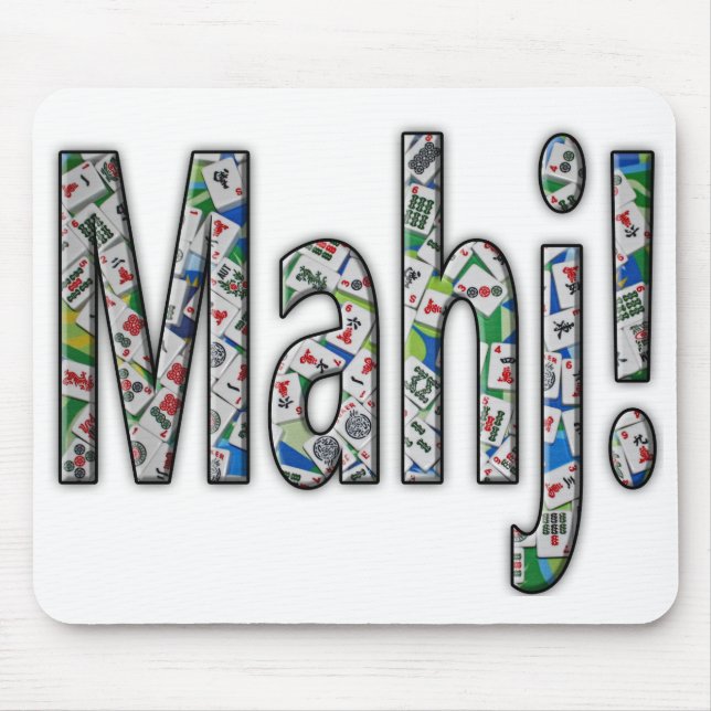 Mahjong Mouse Pad - Mahj! (Frente)