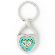 Mahjong Preenche meu chaveiro de design de rustici