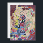 Maiden (Virgem), Gustav Klimt, Vintage Art Nouveau<br><div class="desc">O Maiden (também conhecido como A Virgem) (1913), de Gustav Klimt, é uma pintura de retrato simbólico da Era Vitoriana Art Nouveau. Várias mulheres bocejando, esticando e dormindo em uma cama coberta de cobertores coloridos de padrão de mosaico. Sobre o artista: Gustav Klimt (1862-1918) era um pintor simbolista austríaco e...</div>