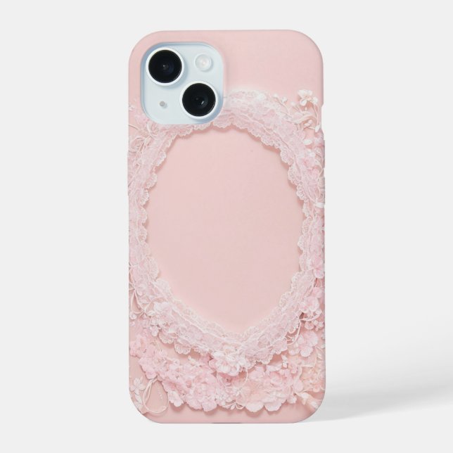 Maiden's Dream Cherry Blossom Lace Oval Phone Case (Verso)