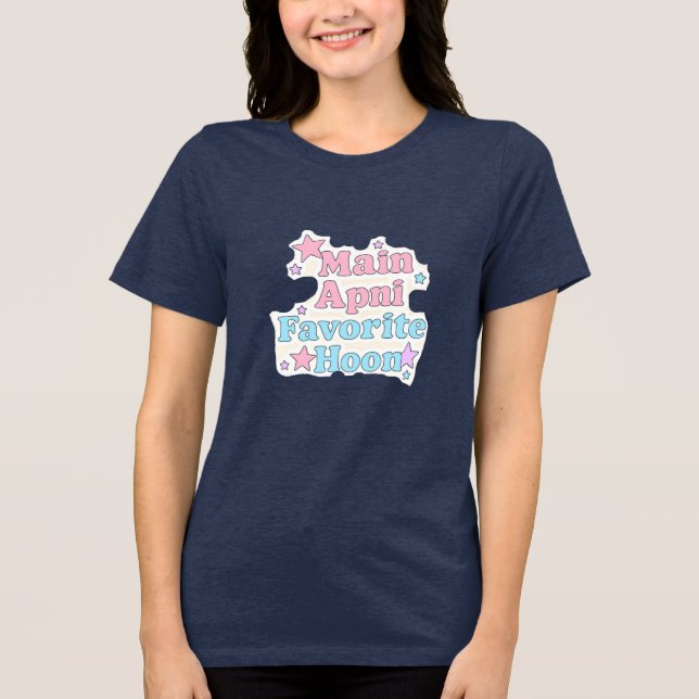 Main Apni Favorite Hoon Camiseta Urdu Tee | Amor P (Frente)