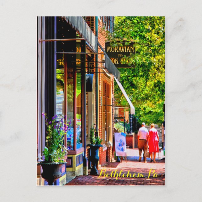 Main Street Bethlehem PA. 21 Cartão postal (Frente)
