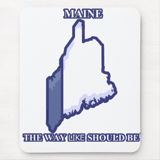 Maine, a maneira COMO deve ser mousepad do © (Frente)