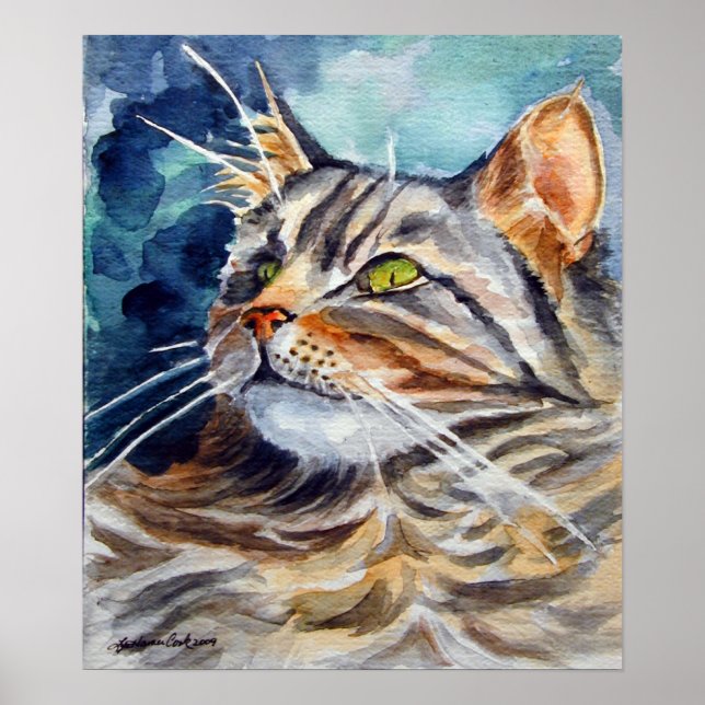 Maine Coon Cat wall Poster Impressão (Frente)