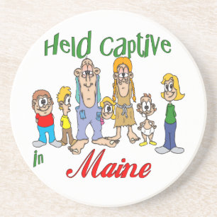 Maine Funny Trailer Park Sandstone Porta copos