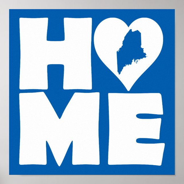 Maine Home Heart State Poster (Frente)