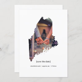 Maine Salve o Cartão com fotos de Data