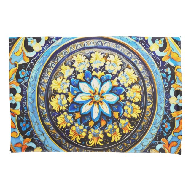 Maiolica Floral espanhola italiana medieval (Frente)