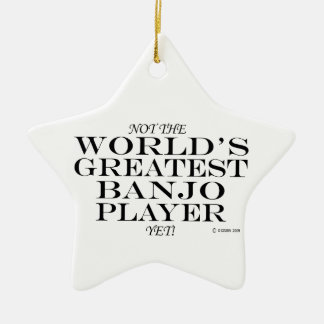 Maior Jogador De Banjo Ainda Com Ornamento Cerâmic