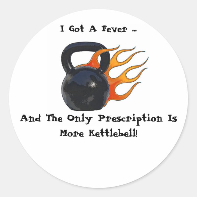 Mais adesivo do Kettlebell (Frente)
