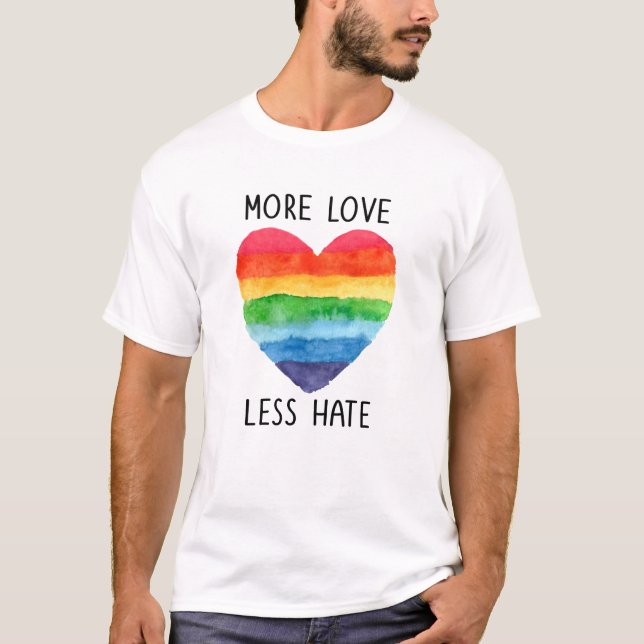 Mais amor menos t-shirt do ódio (Frente)
