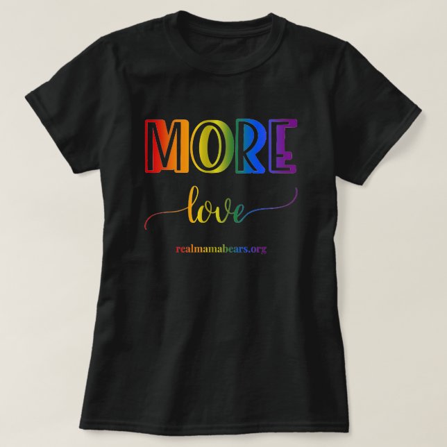 Mais Amor, Rainbow T-shirt (Frente do Design)