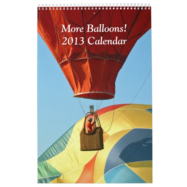 Mais Balloons o calendário 2013 (Capa)
