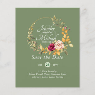 Mais Baratos Save The Dates Coroa Floral ORÇAMENTO