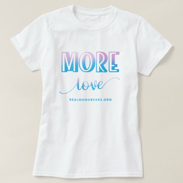 Mais Camisa Azul e Rosa de Amor (Frente do Design)