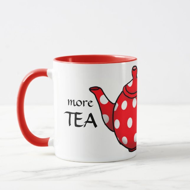 Mais chá Menos cerveja, caneca engraçada (Esquerda)