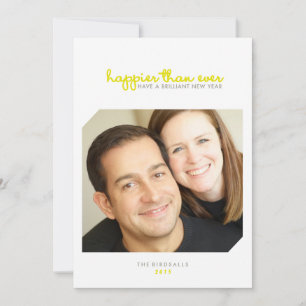 Mais Feliz que Nunca   Cartão com fotos de Anos no