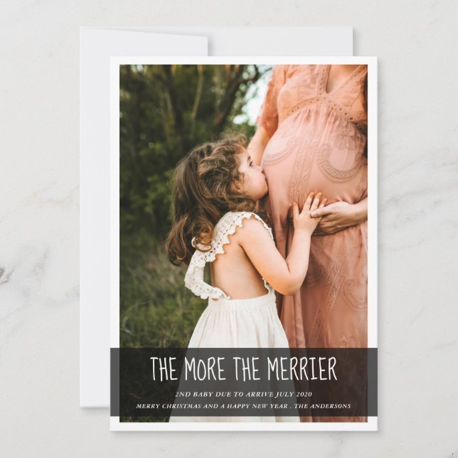 Mais o anúncio de nascimento do bebê mais feliz |  (Frente)