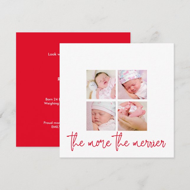 Mais o Feliz Natal 4 Novo Bebê (Frente/Verso)