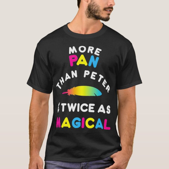 Mais Pan Engraçado que Peter Camisa Pansexual LGBT (Frente)