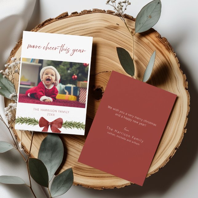 Mais Saúde Este Ano Novo Cartão De Natal Para Bebê (Criador carregado)