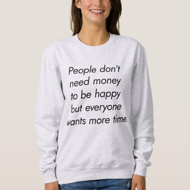 Mais tempo para a camiseta básica das mulheres (Frente)