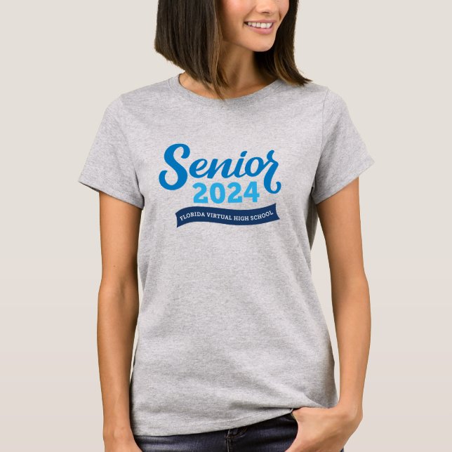Mais velho 2024 da FVHS - Camiseta (Cinza, de uso  (Frente)