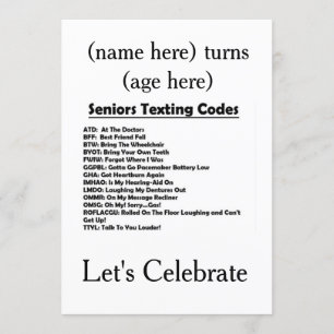 **MAIS VELHO** CONVITE (ADICIONAR IDADE/IDADE)