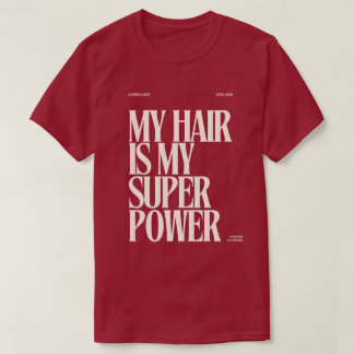 Mais Vendido Camiseta "Meu Cabelo é Minha Superpot