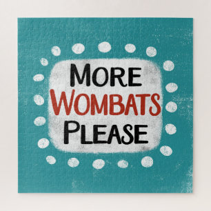 Mais Wombats, por favor, Quebra-cabeça de Jigsen
