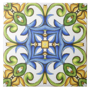 Majálica, azulejos mediterrâneos,